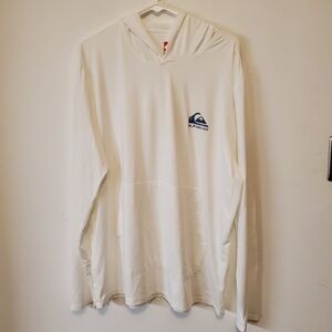 Quiksilver long sleeve hooded surf tee or rash guard Size XL